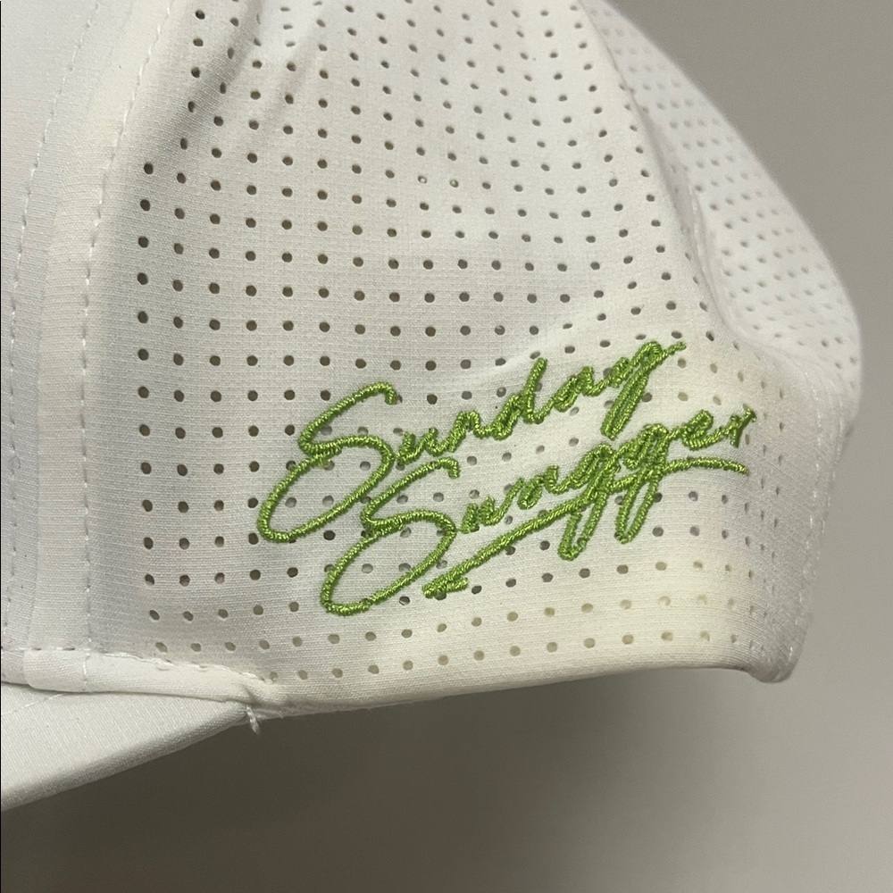 Sunday Swagger NEW Sunday Funday White & Green golf hat OS - Picture 4 of 15